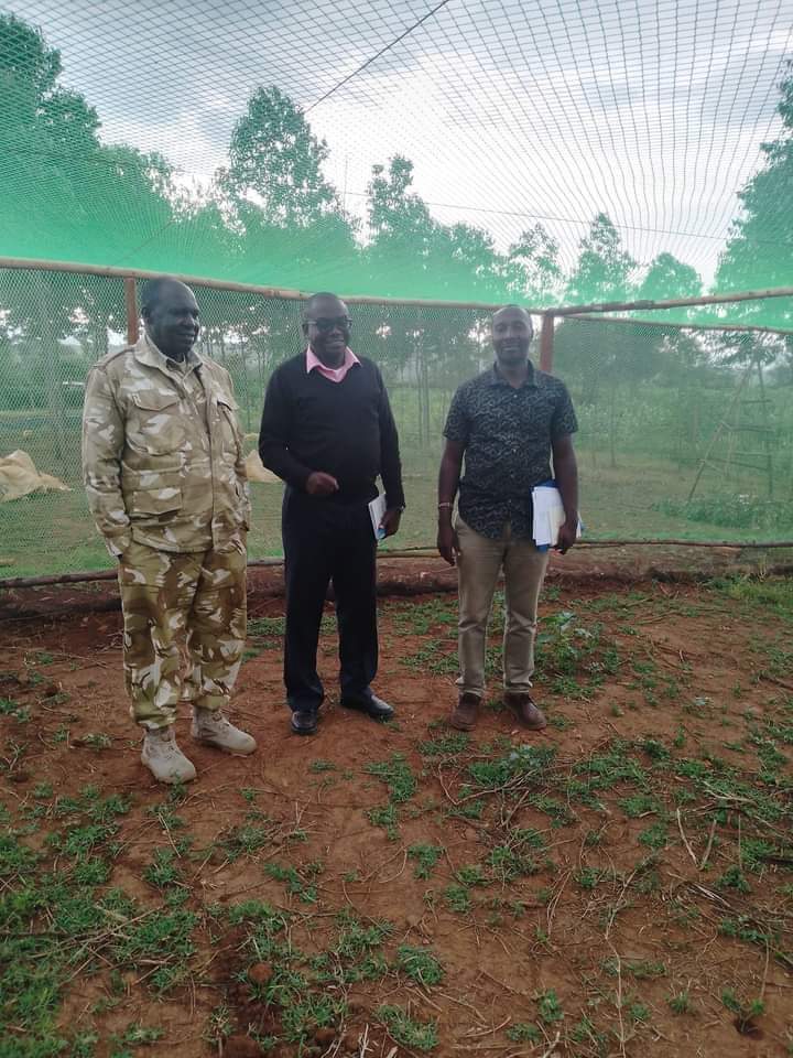 Client visiting fish farm